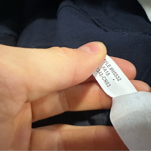 J crew slim crop pants bi stretch cotton navy - Picture 4 of 4